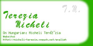 terezia micheli business card